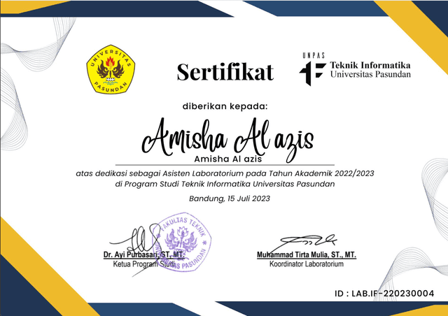 Laboratory Assistant & Coordinator