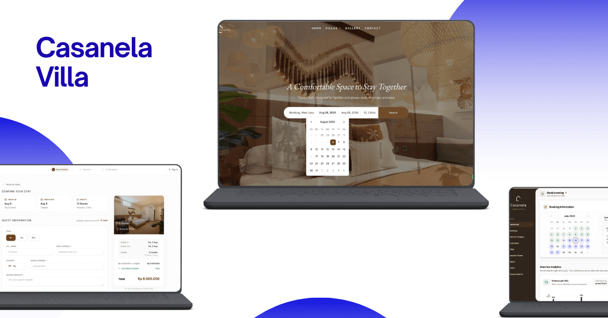 Casanela Villa Booking Platform preview