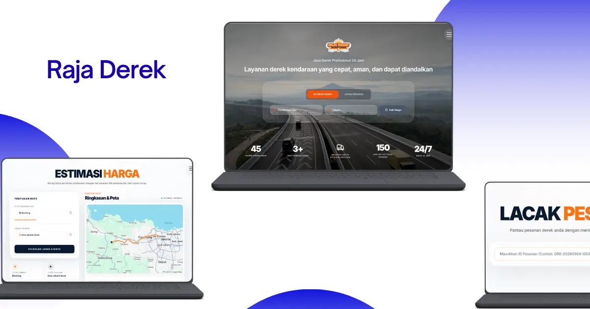 Rajaderek Corporate Website preview