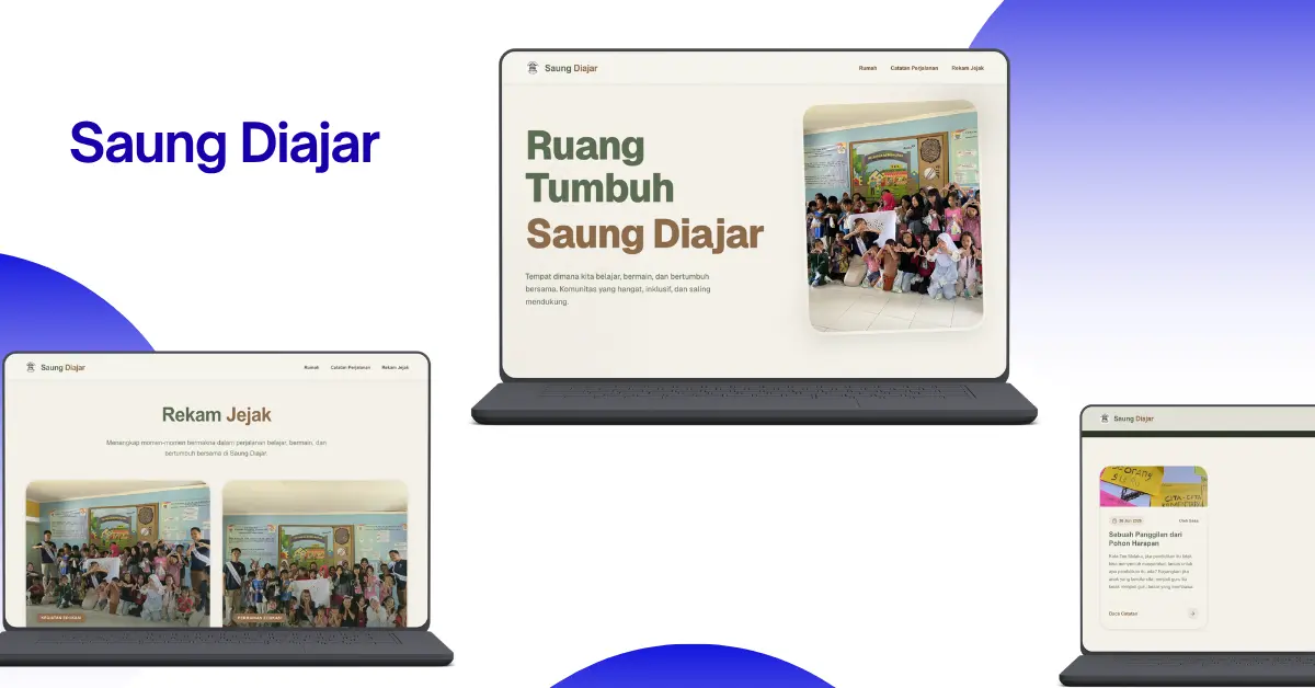 Saung Diajar Community Platform preview